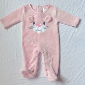 Baby pink bodysuit size 3-6 months